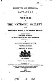 Cover of: Descriptive and historical catalogue of the pictures in the National gallery ... by Ralph Nicholson Wornum, Ralph Nicholson Wornum