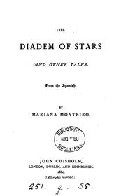 Cover of: The diadem of stars [by J.E. Hartzenbusch] and other tales. From the Span., by M. Monteiro