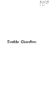 Cover of: Deutsche Charaktere