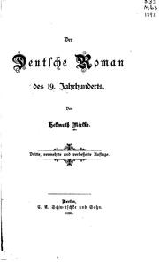 Der deutsche Roman des 19. Jahrhunderts by Hellmuth Mielke