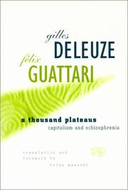 Cover of: A thousand plateaus by Gilles Deleuze