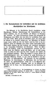 Cover of: Die Acclamationen und Gebete der altchristlichen Grabschriften by Johann Peter Kirsch