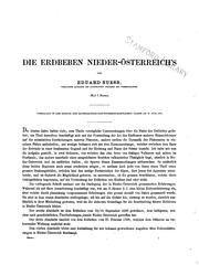 Cover of: Die Erdbeben nieder-österreich's