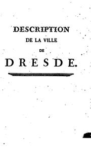Description de la ville de Dresde