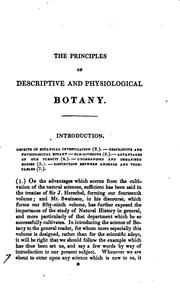 Cover of: Description and Physiological Botany by J. S. Henslow