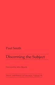 Cover of: Discerning the subject by Paul Smith