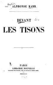 Cover of: Devant les tisons