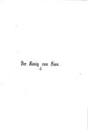 Der König von Sion by Robert Hamerling