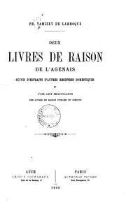 Cover of: Deux livres de raison de l'Angenais, suivis d'extraits d'autres registres domestiques et d'une ...