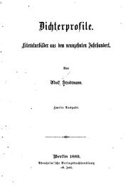 Cover of: Dichterprofile: Literaturbilder aus dem neunzehnten Jahrhundert