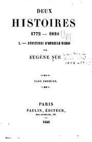 Cover of: Deux histoires, 1772-1810...