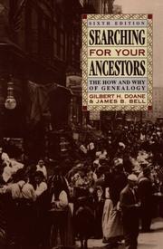 Cover of: Searching for your ancestors | Gilbert Harry Doane