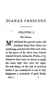 Cover of: Diana's crescent, by the author of 'Mary Powell'.