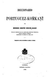 Cover of: Diccionario portuguez-koṁkaṇî by Sebastião Rodolfo Dalgado
