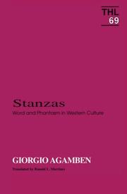 Cover of: Stanzas: word and phantasm in Western culture