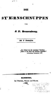 Cover of: Die Sternschnuppen by Johann Friedrich Benzenberg