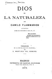 Cover of: Dios en la naturaleza