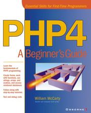 Cover of: PHP 4: a beginner's guide