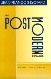 Cover of: The postmodern explained by Jean-François Lyotard