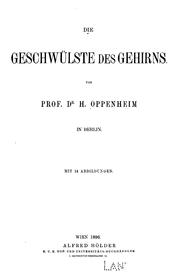 Cover of: Die Geschwülste des Gehirns