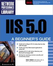 Cover of: Windows 2000 IIS 5.0 by Rod Trent