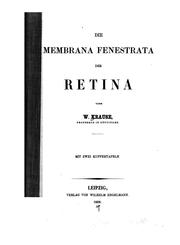 Cover of: Die Membrana Fenestrata der Retina