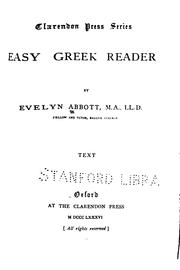 Cover of: Easy Greek Reader by Evelyn Abbott