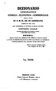 Cover of: Dizionario geografico, storico, statistico, commerciale degli stati di S.M ...