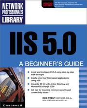 Cover of: IIS 5.0: a beginner's guide, Windows 2000