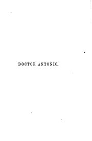 Cover of: Doctor Antonio, by the author of Lorenzo Benoni