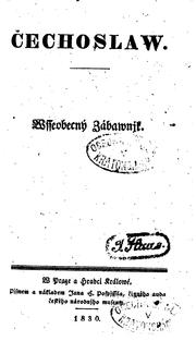 Cover of: Čechoslaw