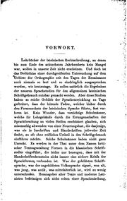 Cover of: Die Neugestaltung der lateinischen Orthographie in ihrem Verhältniss zur Schule by Wilhelm Brambach