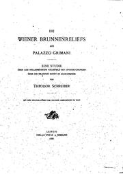 Cover of: Die Wiener Brunnenreliefs aus Palazzo Grimani: Eine Studie über das ...