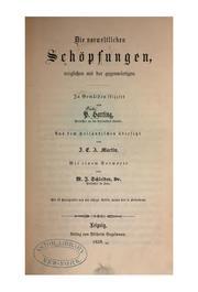 Cover of: Die vorweltlichen Schöpfungen verglichen mit der gegenwärtigen; aus dem holländischen übersetzt ...