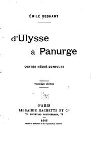 Cover of: D'Ulysse à Panurge: contes héroï-comiques...