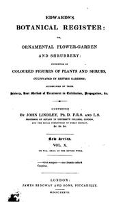 Cover of: Edwards's Botanical Register by John Lindley