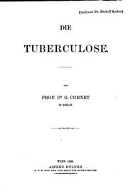 Cover of: Die Tuberculose