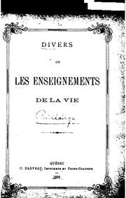 Cover of: Divers, ou, Les enseignements de la vie