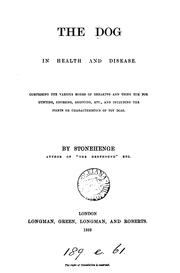 Cover of: The dog, in health and disease, by Stonehenge