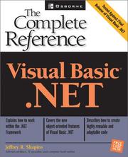 Cover of: Visual Basic(r).NET by Jeffrey R. Shapiro