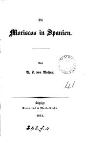Cover of: Die Moriscos in Spanien