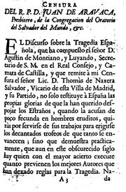 Cover of: Discurso sobre las tragedias españolas by Agustín de Montiano y Luyando