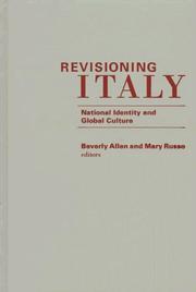Cover of: Revisioning Italy: National Identity and Global Culture
