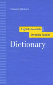 Cover of: Prisma's abridged English-Swedish and Swedish-English dictionary.