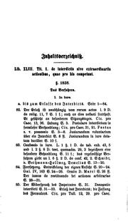 Cover of: Die Interdicte des römischen Rechtes