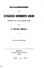 Cover of: Die Glaubenslehre der Evangelisch-reformisten Kirche