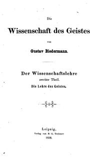 Cover of: Die Wissenschaftslehre