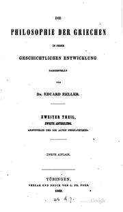 Cover of: Die Philosophie der Griechen