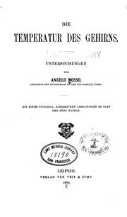 Cover of: Die Temperatur des Gehirns