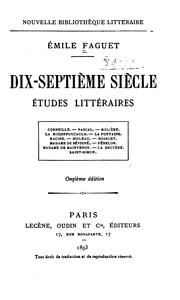 Dix-septie  me sie  cle by Émile Faguet